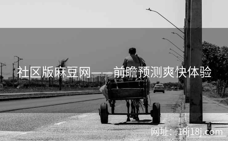 社区版麻豆网——前瞻预测爽快体验